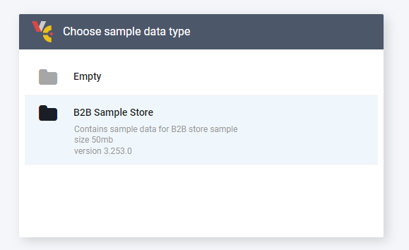 Choose sample data type